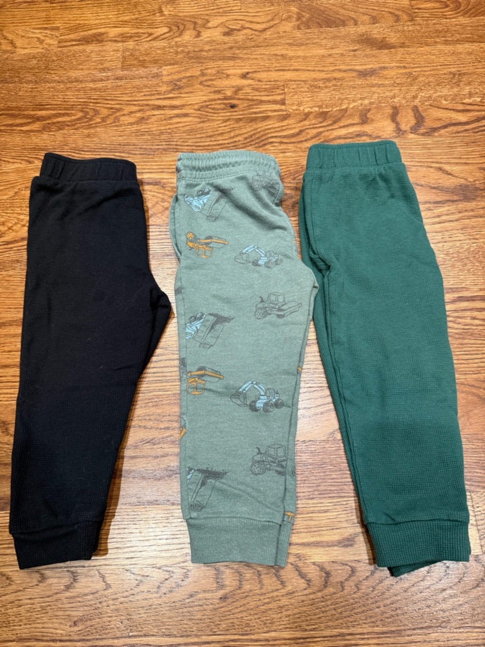 Carters & Wonder Nation Boys Jogger Pants - Black, Olive, Forest Green